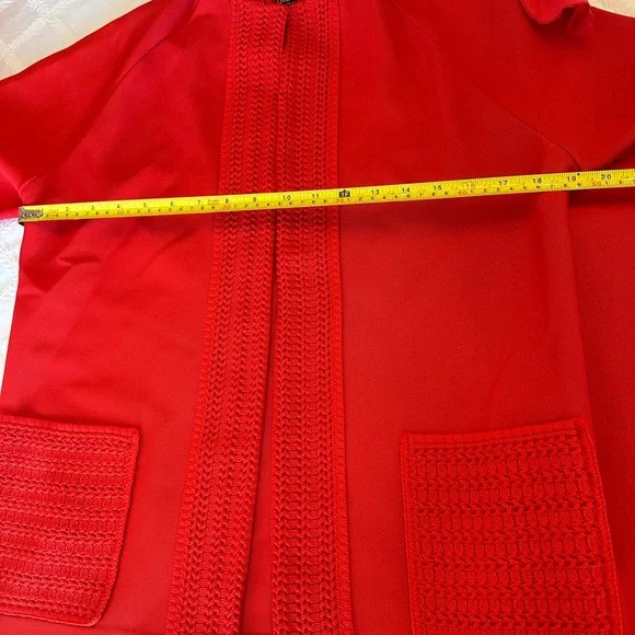 Vintage 1970’s Hedy Knits Of California Red Pantsuit Sz S Matching Neck Scarf
